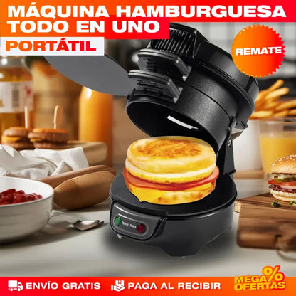 Máquina para Hamburguesas y Desayunos 3 en 1 Sokany