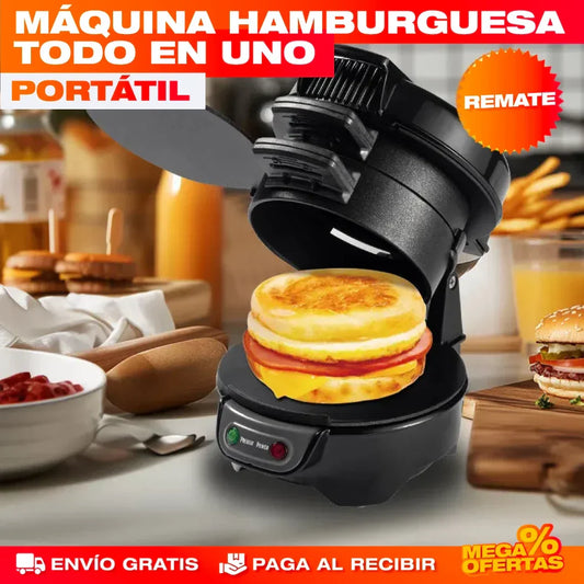 Máquina para Hamburguesas y Desayunos 3 en 1 Sokany