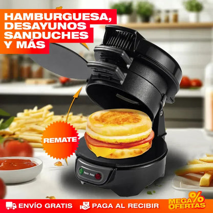 Máquina para Hamburguesas y Desayunos 3 en 1 Sokany